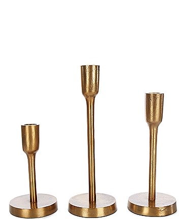 Image of Southern Living Simplicity Collection Gold Metal Candle Holder