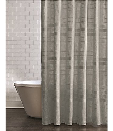 Image of Southern Living Simplicity Collection Hudson Stripe Shower Curtain
