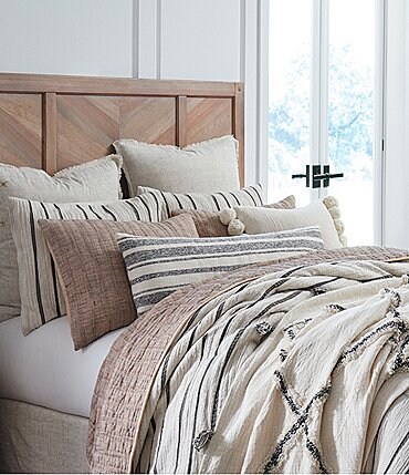 Image of Southern Living Simplicity Collection Lyric Diamond Patterned Coverlet