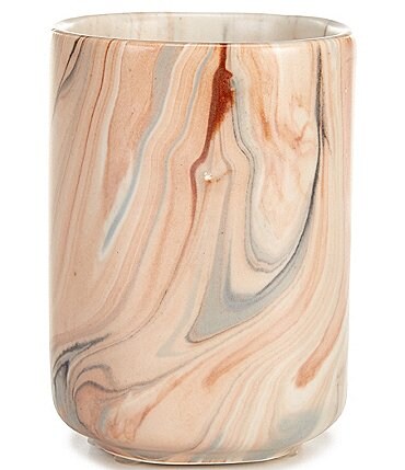 Image of Southern Living Simplicity Collection Oasis Marble Tumbler Toothbrush Holder