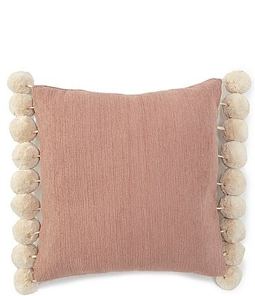 Image of Southern Living Simplicity Collection Pom Pom Trimmed Pillow
