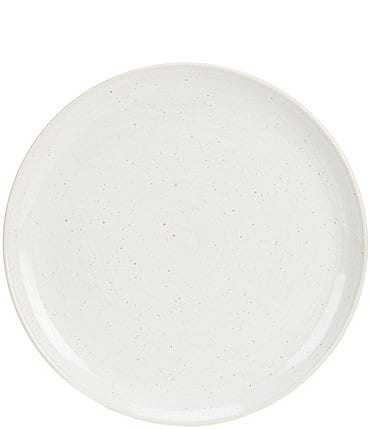 Image of Southern Living Simplicity Speckled White Dinner Plate