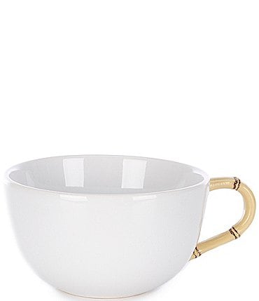 Image of Southern Living Gemma Collection Stoneware Bamboo Latte Mug