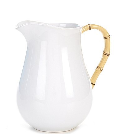 Image of Southern Living Gemma Collection Stoneware Bamboo Pitcher