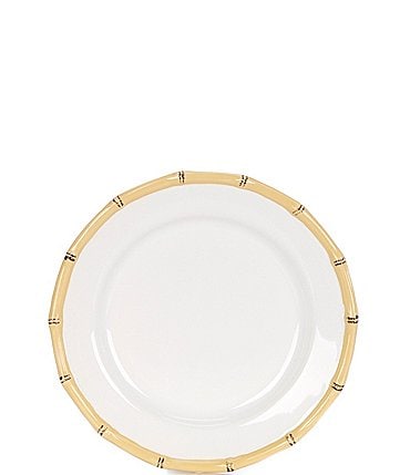Image of Southern Living Gemma Collection Stoneware Bamboo Salad Plate