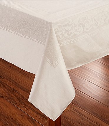 Image of Southern Living Taupe Jaquard Tablecloth