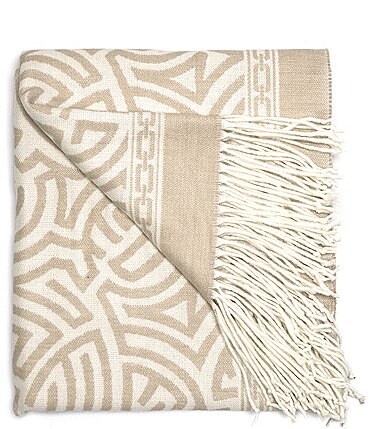 Image of Southern Living Taylor Acrylic Fringed Throw Blanket