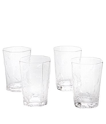 Image of Southern Living Textured Double Old-Fashion Glasses, Set of 4