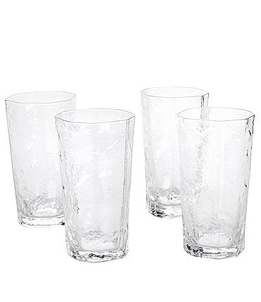 Image of Southern Living Textured Highball Glasses, Set of 4