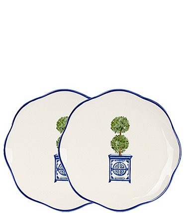 Image of Southern Living Topiary Accent Plates, Set of 2