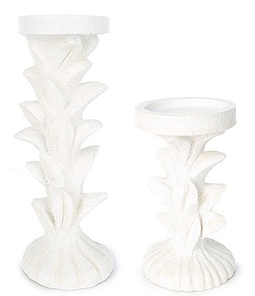Image of Southern Living Tropical Leaf Candleholders