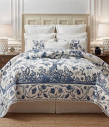 Image of Southern Living Westcott Chinoiserie Floral Quilt Mini Set