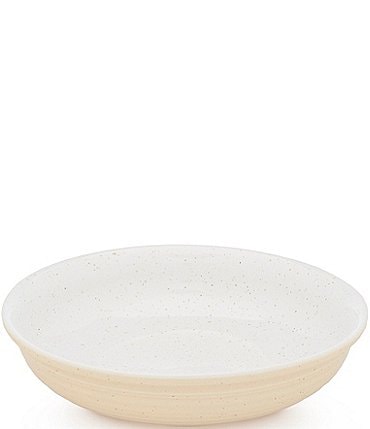 Image of Southern Living Simplicity Collection White and Natural Speckle Serve Bowl