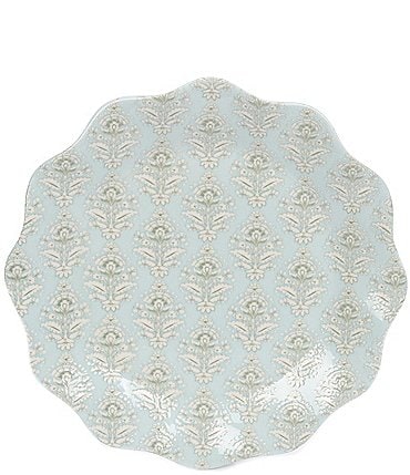 Image of Southern Living x Nellie Howard Ossi Collection Blue Ruffle Accent Plate