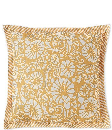 Image of Southern Living x Nellie Howard Ossi Collection Indoor/Outdoor Floral Flanged Pillow