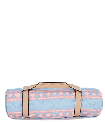 Image of Southern Living x Nellie Howard Ossi Collection Quilted Block Print Reversible Picnic Blanket
