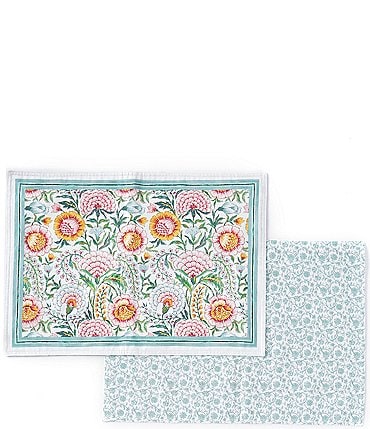 Image of Southern Living x Nellie Howard Ossi Collection Reversible Placemat, Set of 2