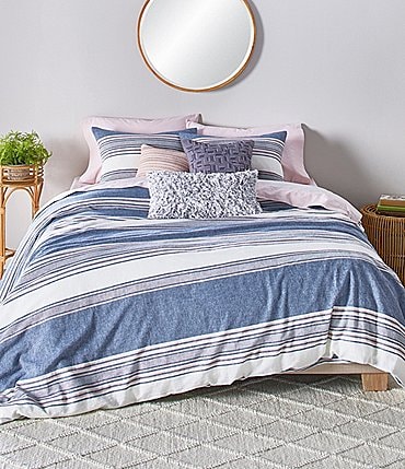 Image of Splendid Tuscan Stripe Duvet Cover Mini Set