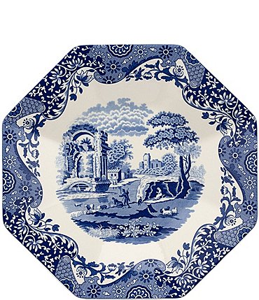 Image of Spode Blue Italian Chinoiserie 14" Octagonal Platter