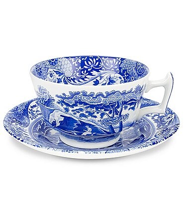 Image of Spode Blue Italian Saucer
