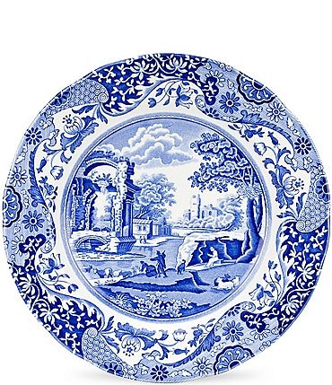 Image of Spode Blue Italian Chinoiserie Dinner Plate