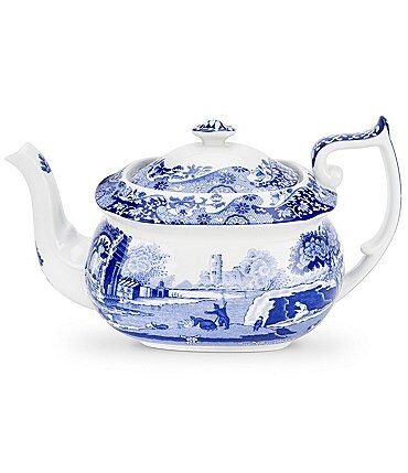 Image of Spode Blue Italian Teapot