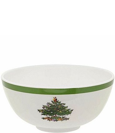 Image of Spode Christmas Tree Melamine Bowls, Set of 4