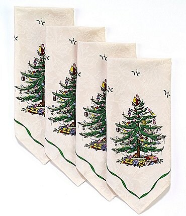 Image of Spode Christmas Tree Napkins, Set of 4