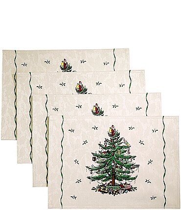 Image of Spode Christmas Tree Placemats, Set of 4