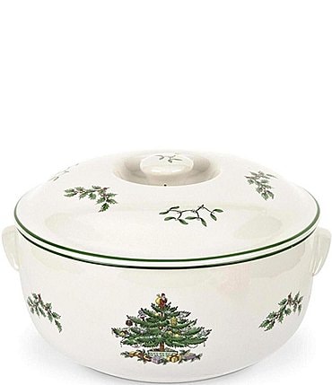 Image of Spode Christmas Tree Round Covered Casserole