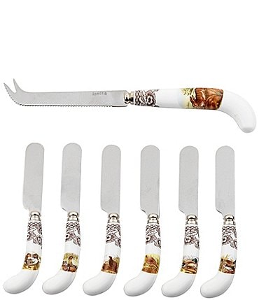 Image of Spode Festive Fall Collection Woodland Cheese Knife and Spreaders