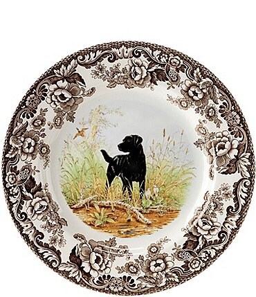 Image of Spode Festive Fall Collection Woodland Hunting Dogs Dinner Plate