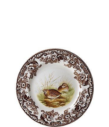 Image of Spode Festive Fall Collection Woodland Quail Salad Plate
