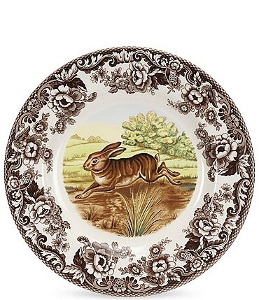 Image of Spode Festive Fall Collection Woodland Rabbit Dinner Plate
