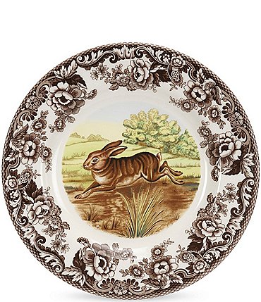 Image of Spode Festive Fall Collection Woodland Rabbit Dinner Plate