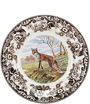 Image of Spode Festive Fall Collection Woodland Red Fox Dinner Plate