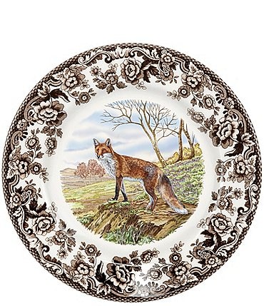 Image of Spode Festive Fall Collection Woodland Red Fox Salad Plate