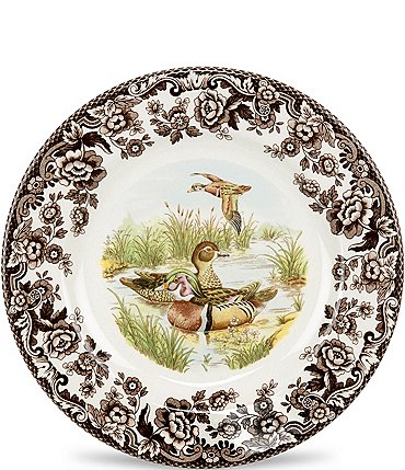 Image of Spode Festive Fall Collection Woodland Wood Duck Dinner Plate