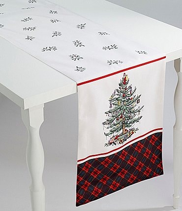 Image of Spode Holiday Tartan Collection Christmas Tree Runner