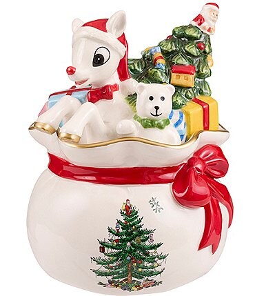 Image of Spode Rudolph the Red-Nosed Reindeer Candy Bowl