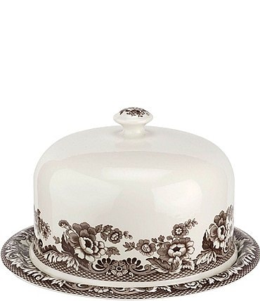 Image of Spode Woodland Festive Fall Collection Turkey 2-Piece Serving Platter with Dome