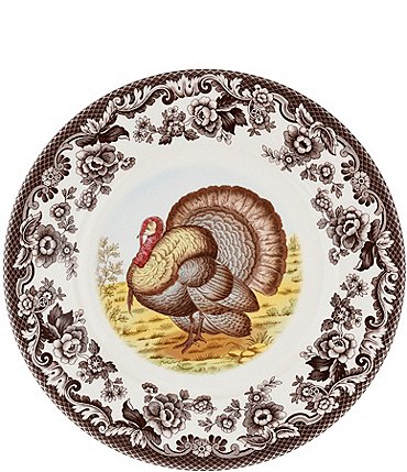 Image of Spode Woodland Turkey Luncheon Plate