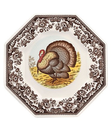 Image of Spode Woodland Turkey Octagonal Platter
