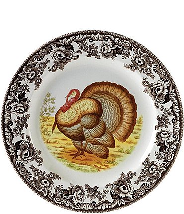 Image of Spode Festive Fall Collection Woodland Turkey Round Platter