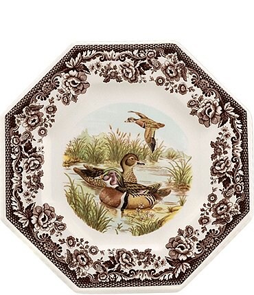 Image of Spode Woodland Wood Duck Octagonal Plate