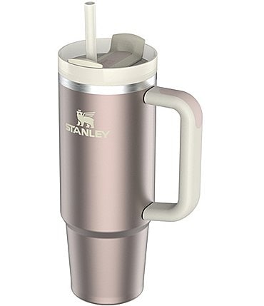 Image of Stanley Quencher H2.0 FlowState Rose Gold Glow Tumbler, 30-oz