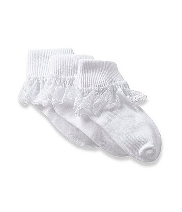 Image of Starting Out 3-Pack Lace Trimmed Socks
