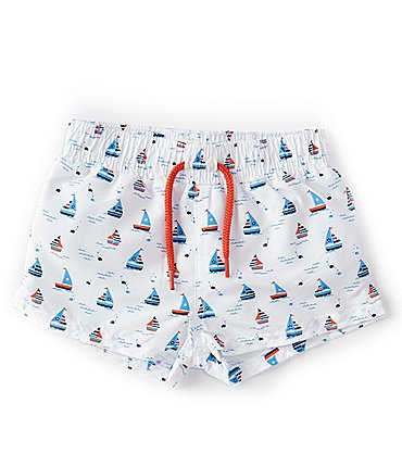 Image of Starting Out Baby Boy 3-24 Months Sail Boat Swim Trunks