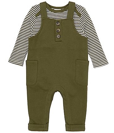 Image of Starting Out Baby Boys 3-24 Months Long Sleeve Overalls Set