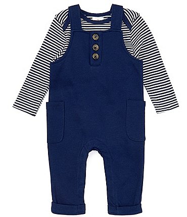 Image of Starting Out Baby Boys 3-24 Months Long Sleeve Overalls Set